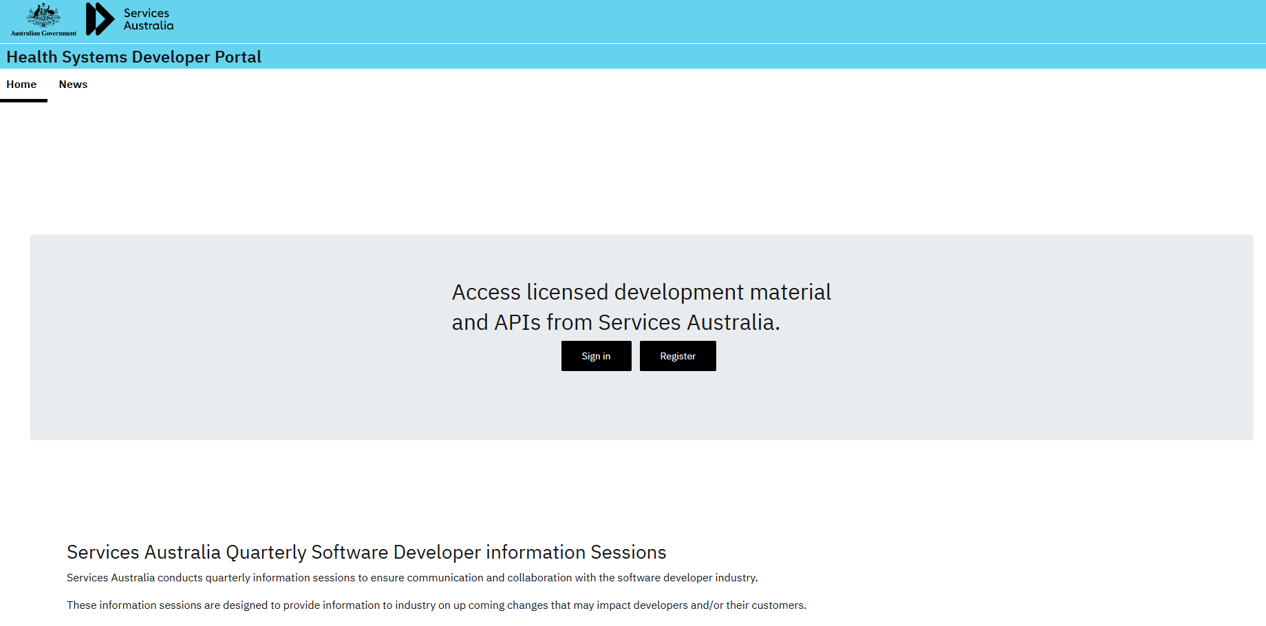 The Health Systems Developer Portal