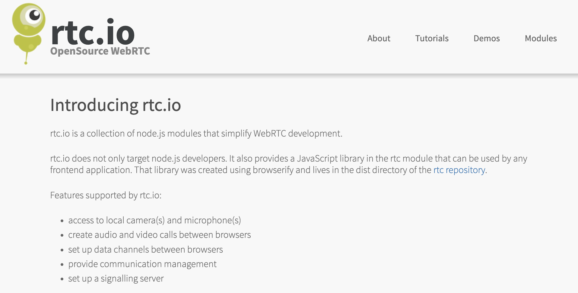 Open Source WebRTC library